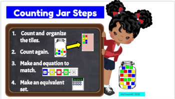 Preview of Remote Learning:  Counting Jar Virtual Workspace   
