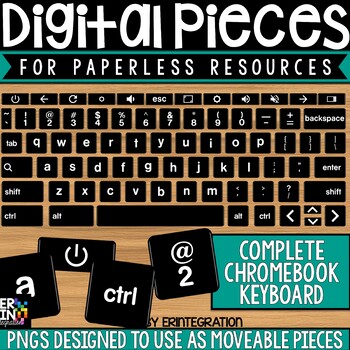 Preview of Remote Learning Digital Pieces for Digital Resources: Google Chromebook Keyboard