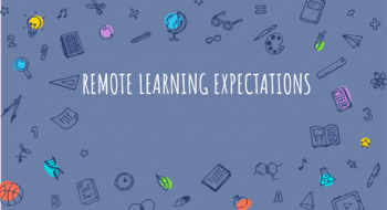 Preview of Distance Learning Expectations For Your Students