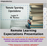 Remote Learning Expectations Presentation! (NEW & Aestheti