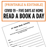 Remote Learning - Five Day Book Reading Activity  - Distan