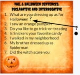 Remote Learning - Halloween & Fall Declarative and Interro
