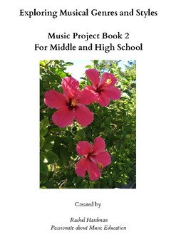 Preview of Musical Genres and Styles Mini-projects Book 2 for middle and high school