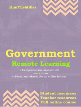 Preview of Remote Learning/Online-Full Course Bundle-Government