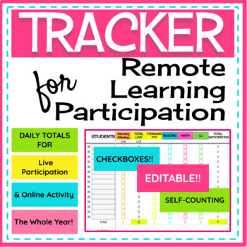 Preview of Remote Learning Participation Tracker