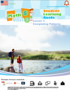 Preview of Distance Learning Grade 5: Patterns &the Coordinate Plane Complete Unit