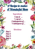Remote or Virtual Learning -  Mother's Day Recipe Card