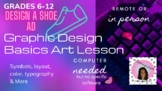 Remote/In person computer digital art design a shoe art le