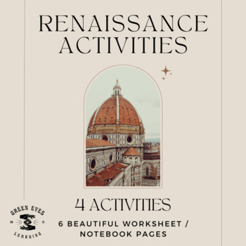 Preview of World History Renaissance Notebook Activities, Map, Guided Notes, & Quick Write