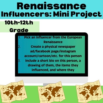 Preview of Renaissance Activity|9th, 10th, 11th, 12th Grade| World/European History
