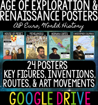 Preview of Renaissance & Age of Exploration Poster Bundle - AP Euro & World History