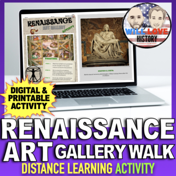 Preview of Renaissance Art | Gallery Walk | Digital Learning Activity