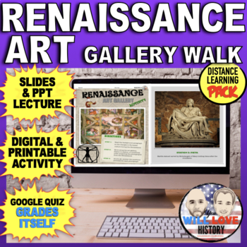 Preview of Renaissance Art | Gallery Walk | Digital Learning Pack