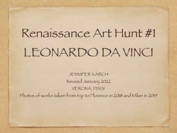 Preview of Renaissance Art Hunt #1 Leonardo da Vinci