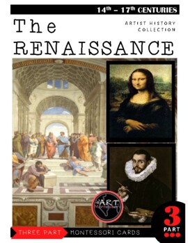 Preview of Art History - The Renaissance Montessori 3 Part Cards