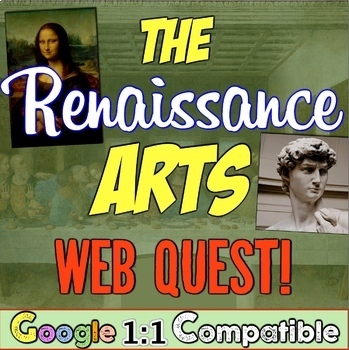 Preview of Renaissance Art Web Quest | Explore Florence, Da Vinci, and Michelangelo!