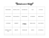 Renaissance Bingo!