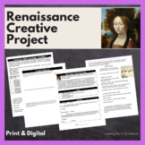 Renaissance Creative Project! Print & Digital
