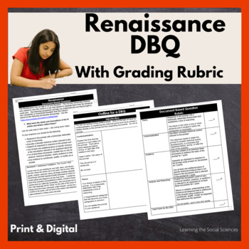 Preview of Renaissance Document Based Question (DBQ) Activity: Print & Digital