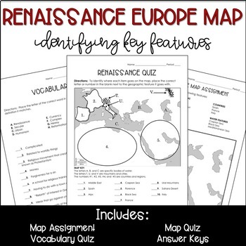 Preview of Renaissance Europe Geography Map
