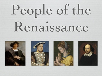 Preview of Renaissance Famous People Slideshow