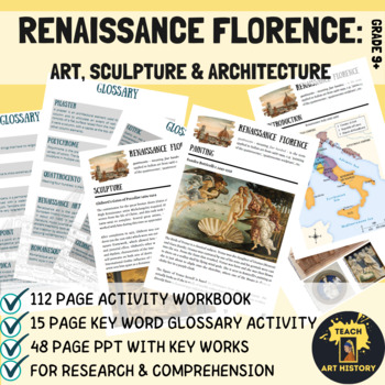 Preview of Renaissance Florence Italy: Art History Research Activity Workbook