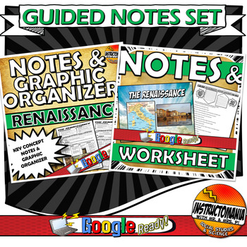 Preview of Renaissance Guided Notes PowerPoint Presentation & Graphic Organizer