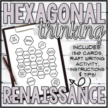 Preview of Renaissance Hexagonal Thinking Activity (Paper)