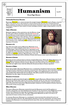 Preview of Renaissance Humanism: A Front Page History
