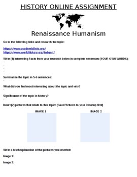research paper on renaissance humanism