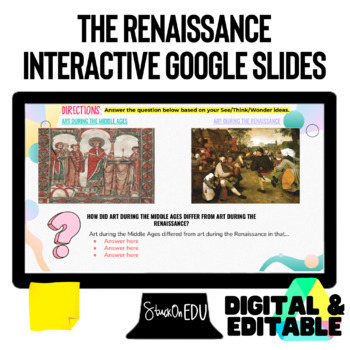 Preview of Renaissance Interactive Google Slides