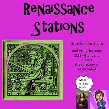 Preview of Renaissance Learning Stations Social Studies or English ELA