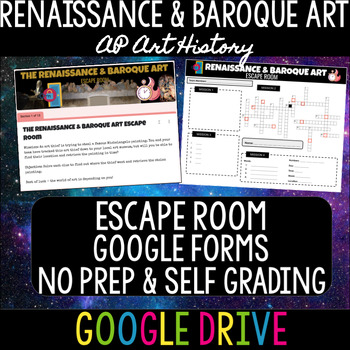 Preview of Renaissance, Mannerist, & Baroque Art Escape Room - AP Art History