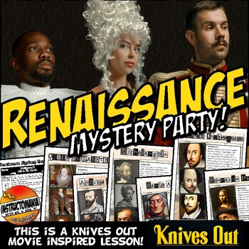 Preview of Renaissance Mystery Party Gallery Walk - Fun Knives Out Style Detective Activity