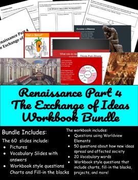 Preview of Renaissance Part 4 - The Exchange of Ideas - Workbook Bundle