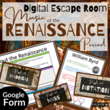 Renaissance Period Music Escape Room (Music Activity: Rena
