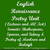 Renaissance Poetry: Shakespeare, Spenser, Sidney, Marlowe,