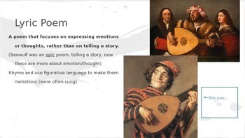 Preview of Renaissance Poetry Unit Powerpoint