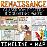 Renaissance Posters Timelines Maps Coloring Pages European