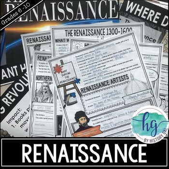 Preview of Renaissance PowerPoint and Guided Notes (works with Distance Learning)