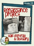 Renaissance Project!  Important People of the Renaissance Portrait and Obituary