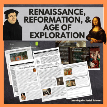 Preview of Renaissance, Reformation, & Age of Exploration Bundle: Print & Digital