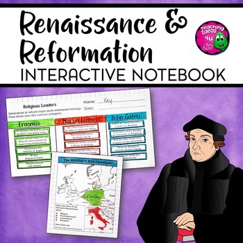 Preview of Renaissance & Reformation Interactive Notebook Unit INB World History