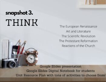 Preview of Renaissance & Reformation Unit Curriculum & Digital Notebook | Distance Learning