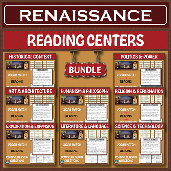 Preview of Renaissance Series: Reading Centers Bundle