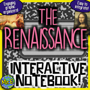 Preview of Renaissance Unit Interactive Notebook Activities Bundle for the Renaissance