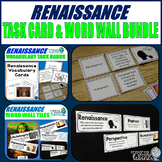 Renaissance Vocabulary Task Card & Word Wall Tile Bundle