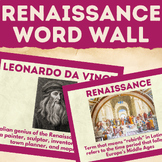 Renaissance Word Wall Cards