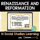 Renaissance and Reformation Boom Cards | Distance Learning