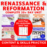 Renaissance & Reformation Complete Unit Activities Art Pro